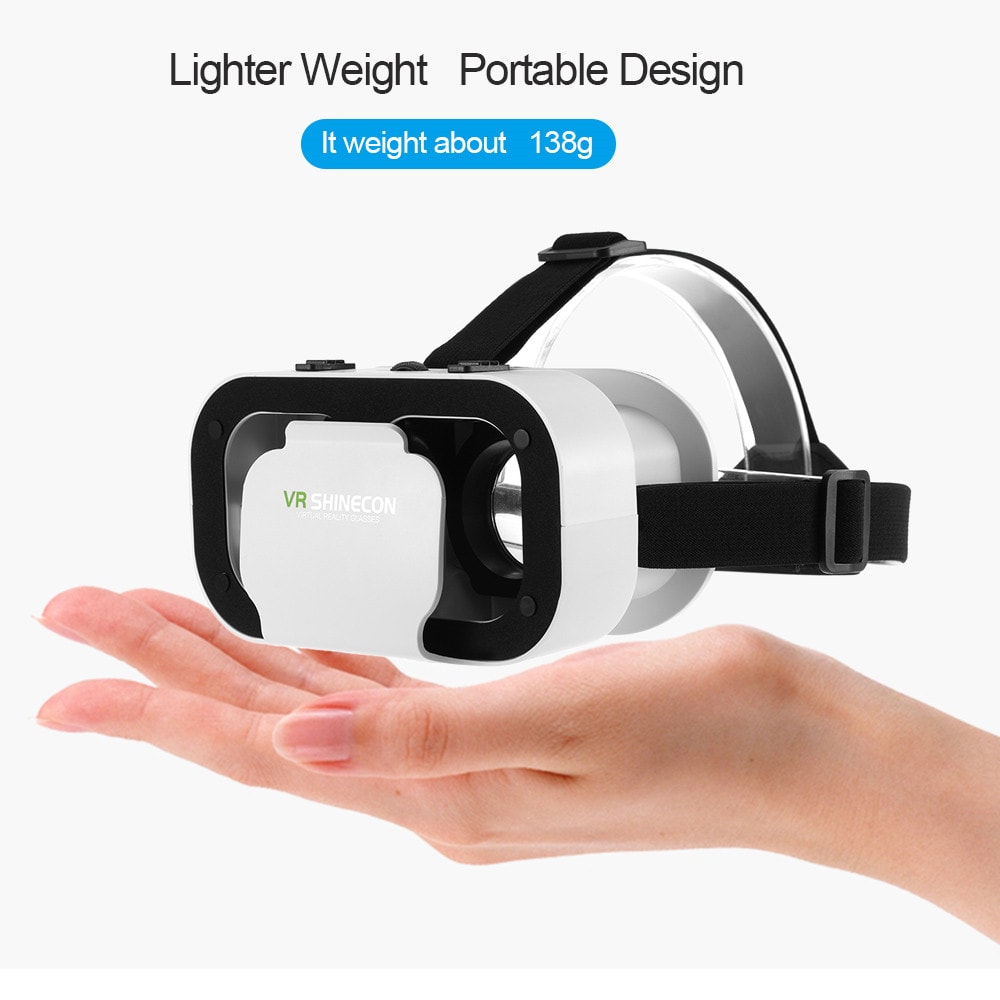 VR 3D Virtual Reality Glasses Movies Games for 4.0-6.0inch Smartphone- White VR 3D Virtual Reality Glasses Movies Games for 4.0-6.0inch Smartphone- White