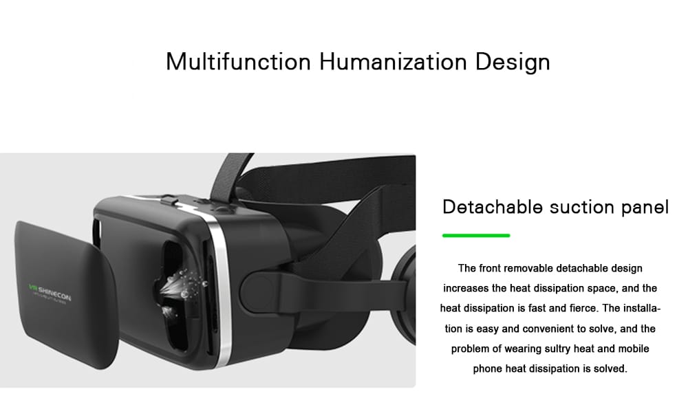 VR SHINECON G06 VR Glasses 3D Virtual Reality Headset for 4.0 - 6.0 inch Phones- Black VR SHINECON G06 VR Glasses 3D Virtual Reality Headset for 4.0 - 6.0 inch Phones- Black