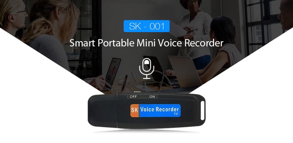 SK - 001 Smart Mini Voice Recorder- Black SK - 001 Smart Mini Voice Recorder- Black