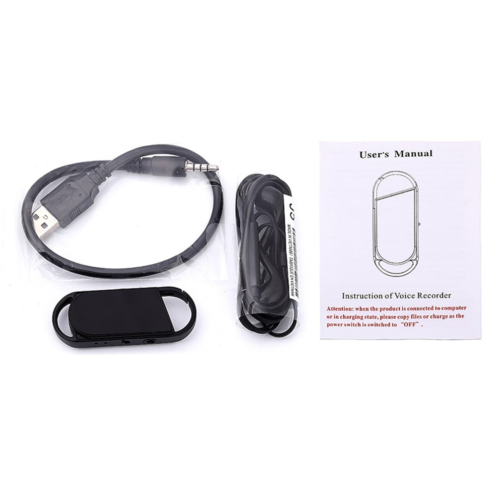 Super Mini Voice Recorder Key Chain Style Audio MP3 Player- Black 1+8GB Super Mini Voice Recorder Key Chain Style Audio MP3 Player- Black 1+8GB