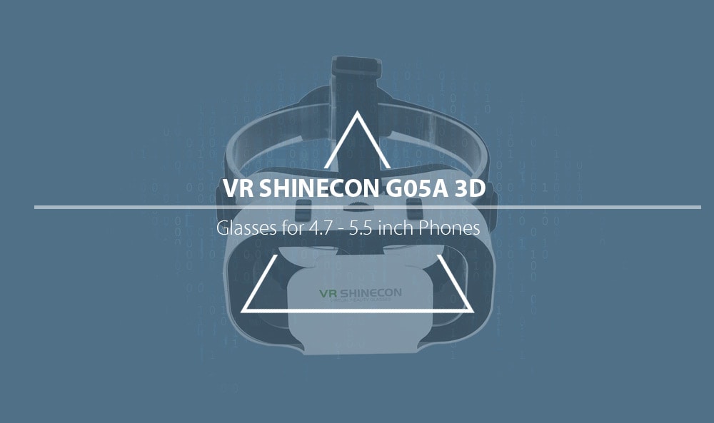 VR SHINECON G05A Virtual Reality 3D Glasses for 4.7 - 5.5 inch Phones- White VR SHINECON G05A Virtual Reality 3D Glasses for 4.7 - 5.5 inch Phones- White