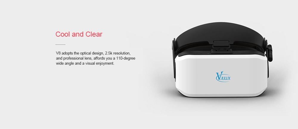 VIULUX V8 VR 3D Headset for PC 5.5 inch Full HD Support Object Adjustment- White VIULUX V8 VR 3D Headset for PC 5.5 inch Full HD Support Object Adjustment- White