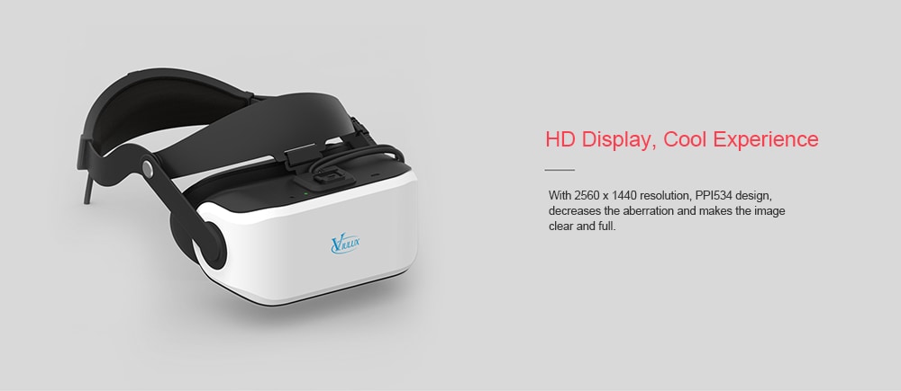 VIULUX V8 VR 3D Headset for PC 5.5 inch Full HD Support Object Adjustment- White VIULUX V8 VR 3D Headset for PC 5.5 inch Full HD Support Object Adjustment- White
