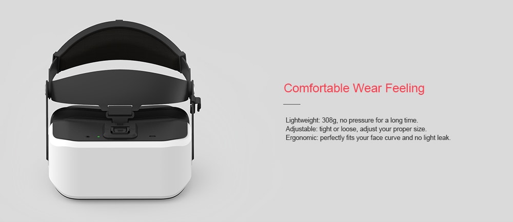 VIULUX V8 VR 3D Headset for PC 5.5 inch Full HD Support Object Adjustment- White VIULUX V8 VR 3D Headset for PC 5.5 inch Full HD Support Object Adjustment- White
