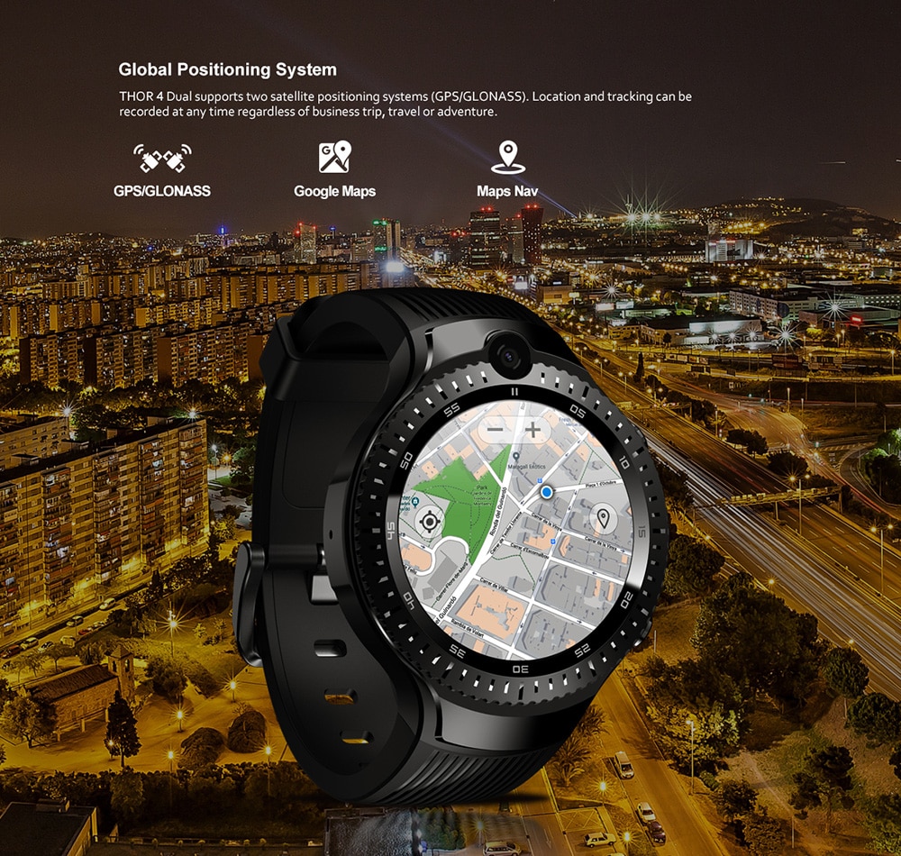 Zeblaze THOR 4 Dual 4G Smartwatch Phone 1.4 inch Android 7.1 MTK6739 Quad Core 1.25GHz 1GB RAM 16GB ROM 530mAh Built-in Sedentary Reminder- Black Zeblaze THOR 4 Dual 4G Smartwatch Phone 1.4 inch Android 7.1 MTK6739 Quad Core 1.25GHz 1GB RAM 16GB ROM 530mAh Built-in Sedentary Reminder- Black