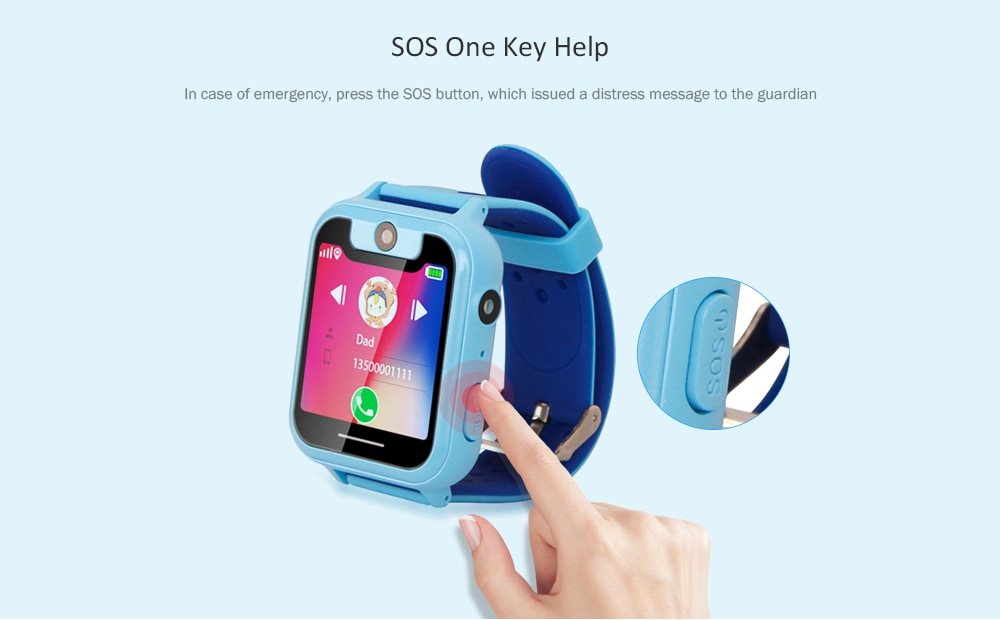 S6 2G Smartwatch Phone 1.54 inch MTK6261 32MB RAM 32MB ROM 0.08MP Camera 400mAh Built-in GPS- Blue S6 2G Smartwatch Phone 1.54 inch MTK6261 32MB RAM 32MB ROM 0.08MP Camera 400mAh Built-in GPS- Blue