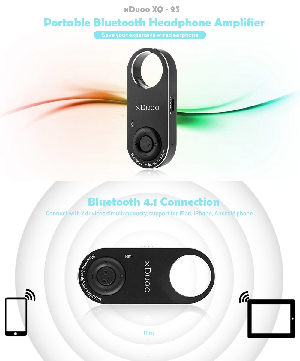 xDuoo XQ - 23 Hi-Res Headphone Amplifier for PC Smartphone - Black xDuoo XQ - 23 Hi-Res Headphone Amplifier for PC Smartphone - Black