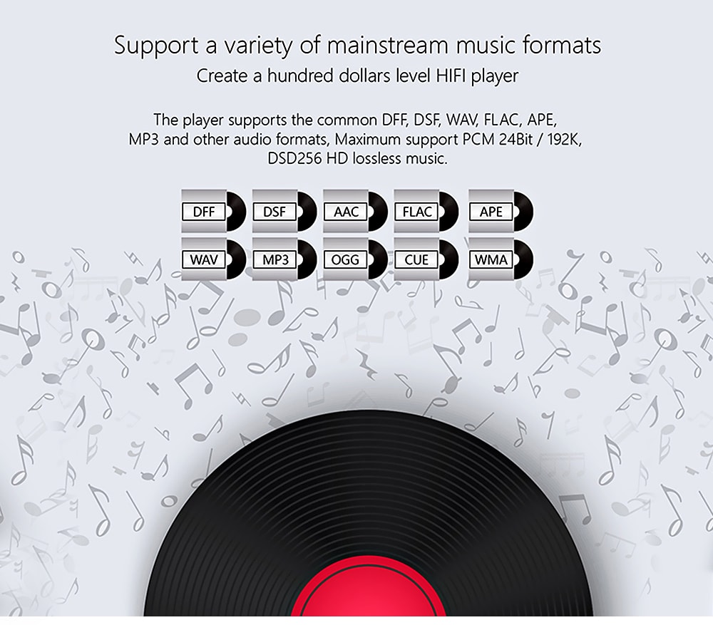 XDUOO Nano D3 Professional Lossless Music MP3 HiFi Music Player with HD IPS Screen - Black XDUOO Nano D3 Professional Lossless Music MP3 HiFi Music Player with HD IPS Screen - Black