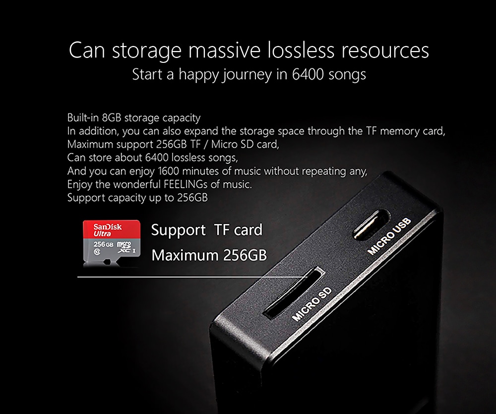 XDUOO Nano D3 Professional Lossless Music MP3 HiFi Music Player with HD IPS Screen - Black XDUOO Nano D3 Professional Lossless Music MP3 HiFi Music Player with HD IPS Screen - Black