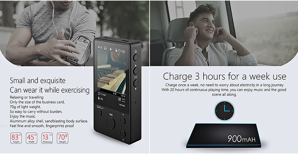 XDUOO Nano D3 Professional Lossless Music MP3 HiFi Music Player with HD IPS Screen - Black XDUOO Nano D3 Professional Lossless Music MP3 HiFi Music Player with HD IPS Screen - Black