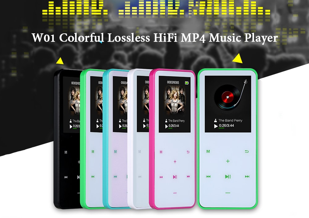 W01 Colorful Lossless HiFi MP4 Touch Screen Music Player with Long Standby- Rose Red 4G W01 Colorful Lossless HiFi MP4 Touch Screen Music Player with Long Standby- Rose Red 4G