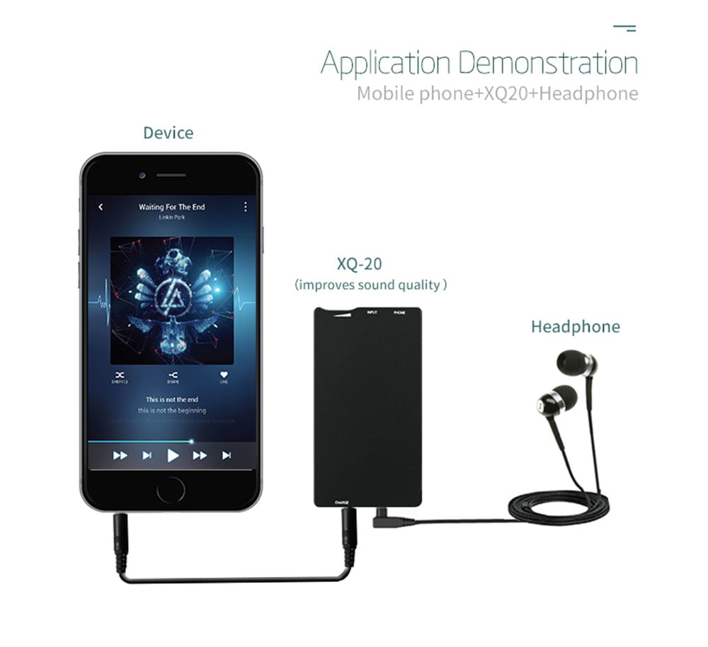 XDUOO XQ - 20 Portable Headphone Amplifier- Black XDUOO XQ - 20 Portable Headphone Amplifier- Black