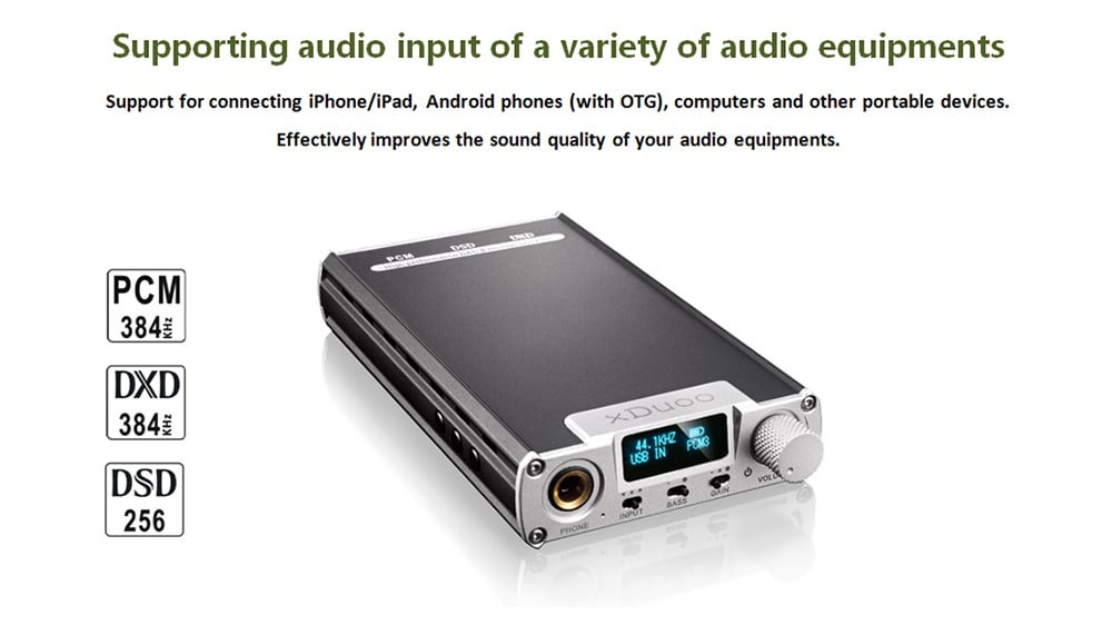 XDUOO XD - 05 High Performance Portable Decoding Headphone Amplifier- Silver XDUOO XD - 05 High Performance Portable Decoding Headphone Amplifier- Silver