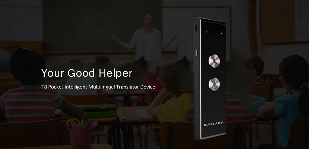 T8 Pocket Intelligent Multilingual Translator Device- Black T8 Pocket Intelligent Multilingual Translator Device- Black