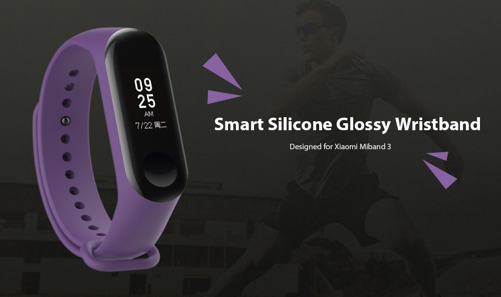 Smart Silicone Glossy Wristband for Xiaomi Miband 3- Orange Smart Silicone Glossy Wristband for Xiaomi Miband 3- Orange