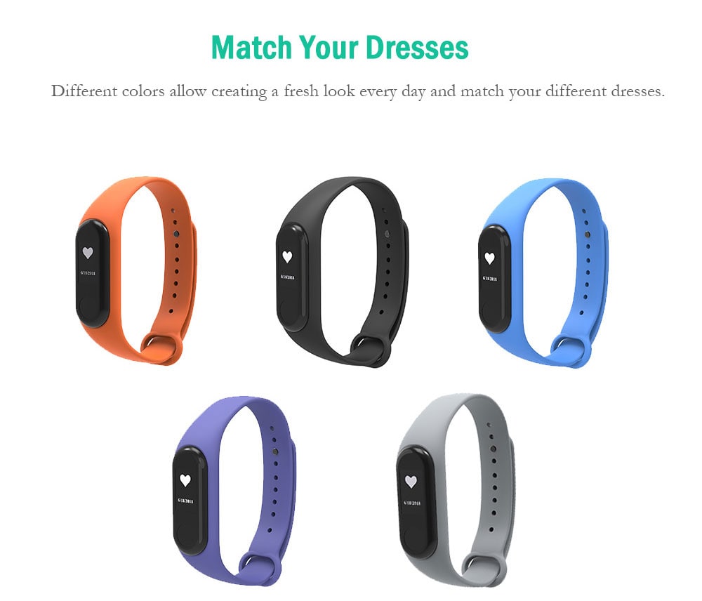 Silicone Wristband Replacement Strap for Xiaomi Mi Band 3 Smart Bracelet- Crystal Blue Silicone Wristband Replacement Strap for Xiaomi Mi Band 3 Smart Bracelet- Crystal Blue