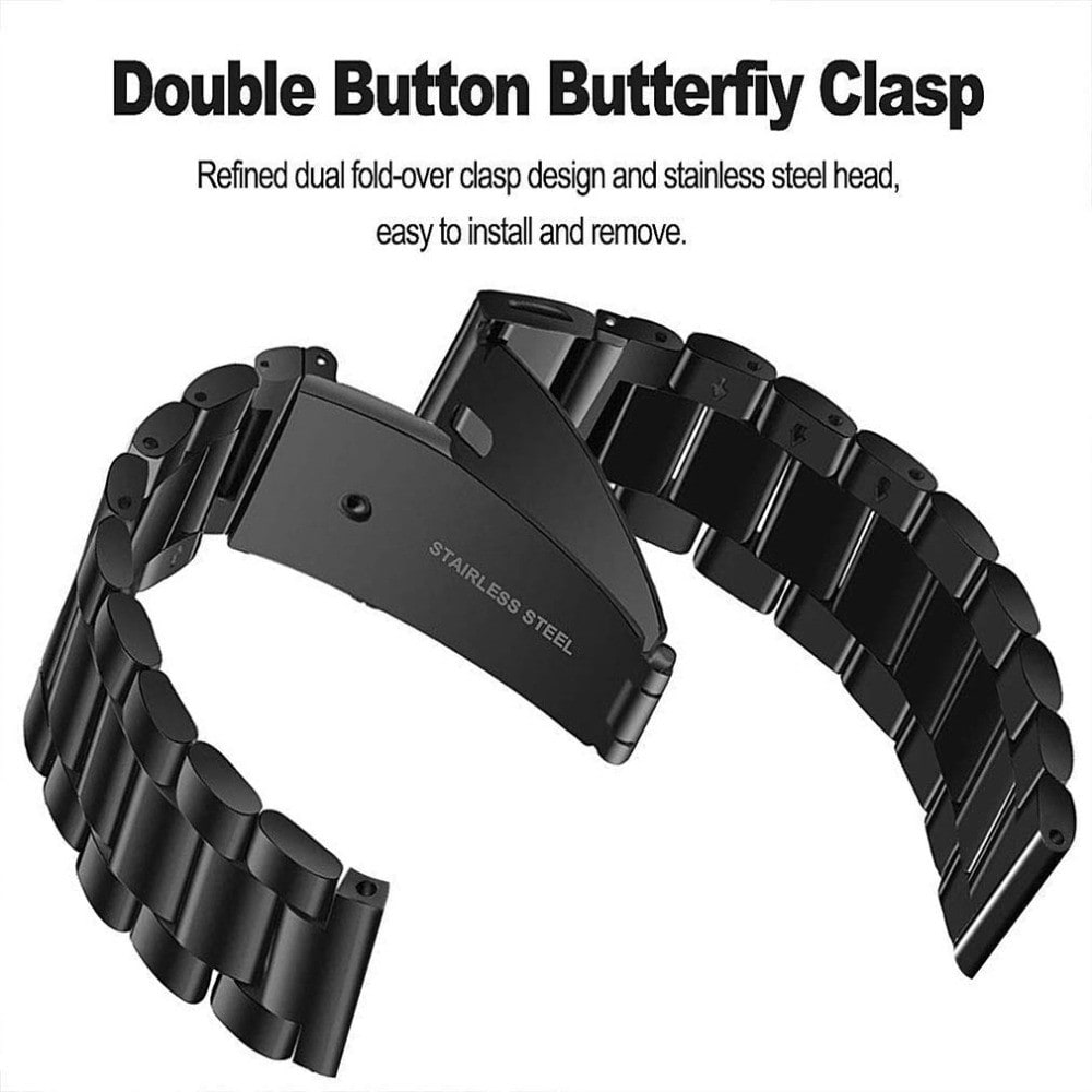 Stainless Steel Watch Band Wrist Strap for Huawei Watch 2 Pro/Watch GT Bracelet- Gold Stainless Steel Watch Band Wrist Strap for Huawei Watch 2 Pro/Watch GT Bracelet- Gold