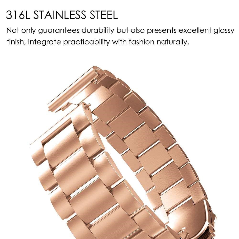 Stainless Steel Watch Band Wrist Strap for Huawei Watch 2 Pro/Watch GT Bracelet- Gold Stainless Steel Watch Band Wrist Strap for Huawei Watch 2 Pro/Watch GT Bracelet- Gold