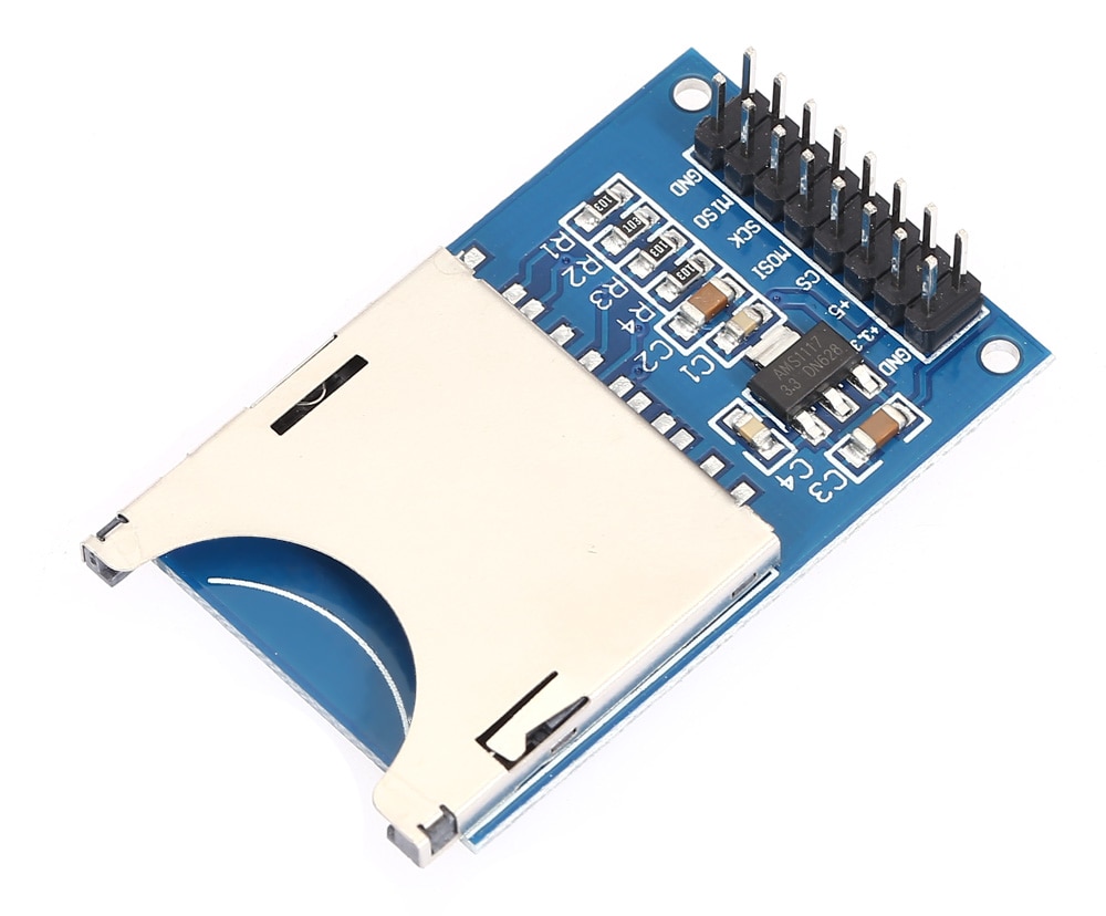 Reading Writing Module for SD Card with SPI Socket- Blue Reading Writing Module for SD Card with SPI Socket- Blue