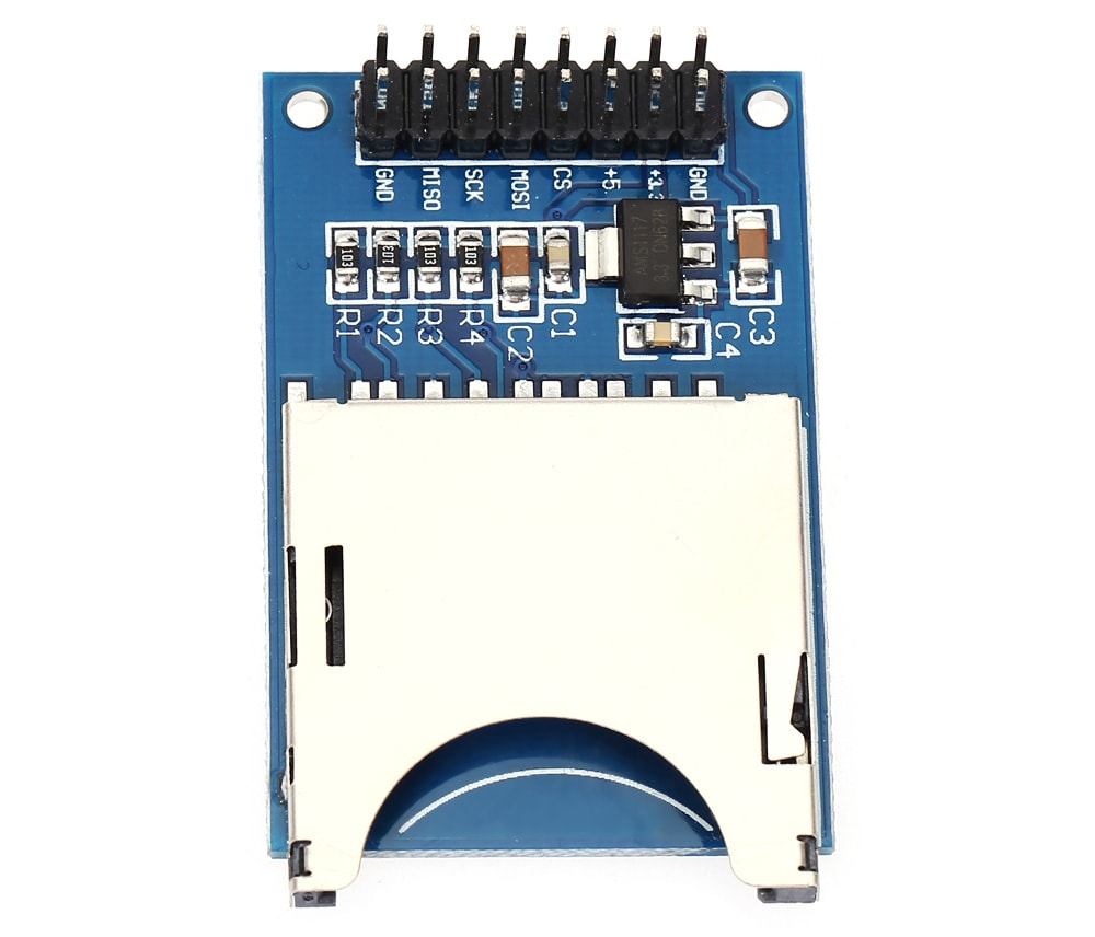 Reading Writing Module for SD Card with SPI Socket- Blue Reading Writing Module for SD Card with SPI Socket- Blue
