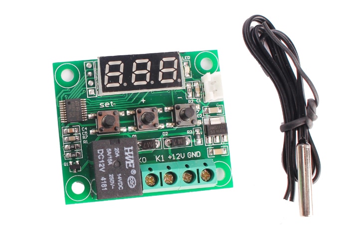 W1209 DC 12V Digital Temperature Thermostat Control Module Water Resistant- Colormix W1209 DC 12V Digital Temperature Thermostat Control Module Water Resistant- Colormix