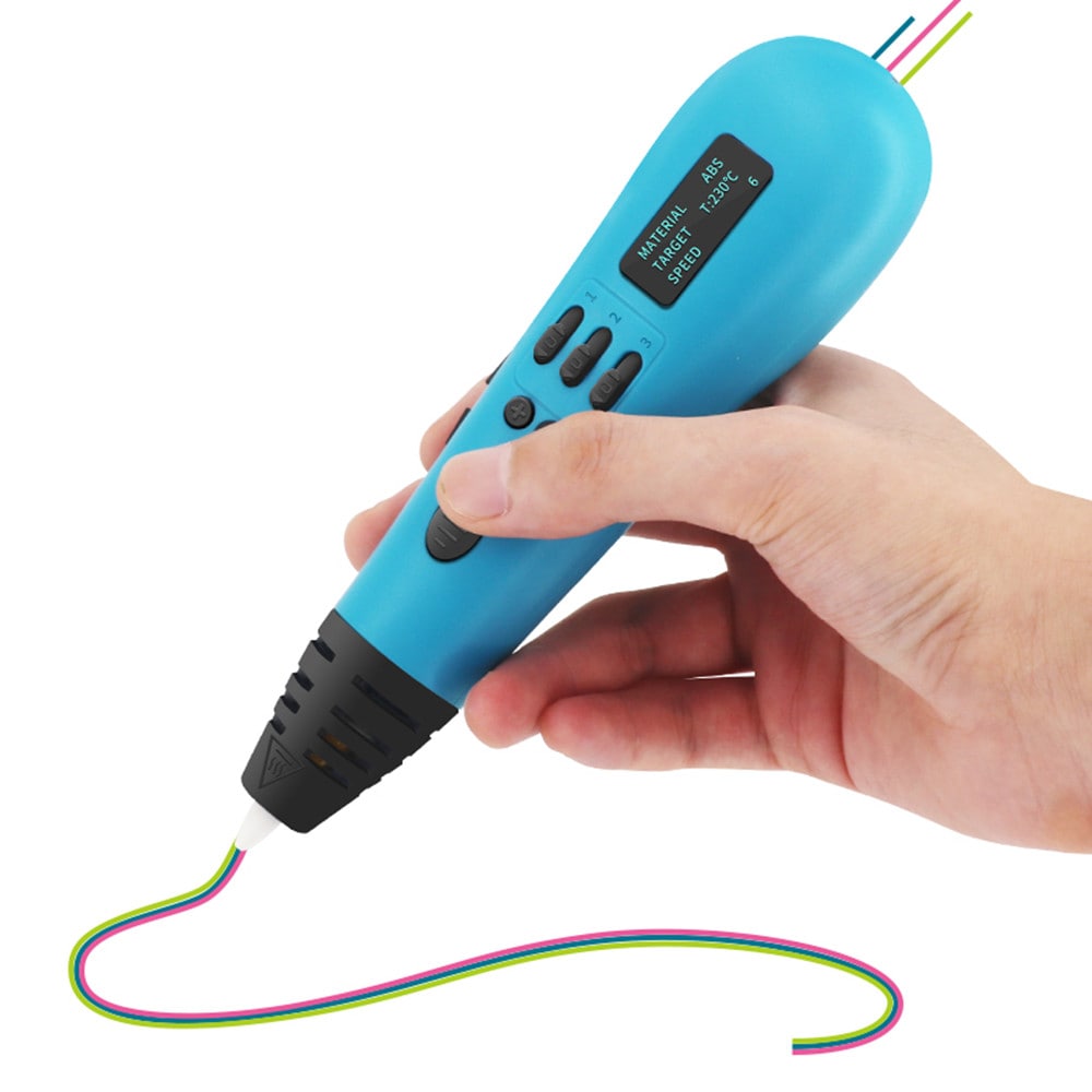 Toys 3D Printing Pen New Multi-Color Filament 3D Pen with OLED 3 in 1 Filament- Gray Toys 3D Printing Pen New Multi-Color Filament 3D Pen with OLED 3 in 1 Filament- Gray