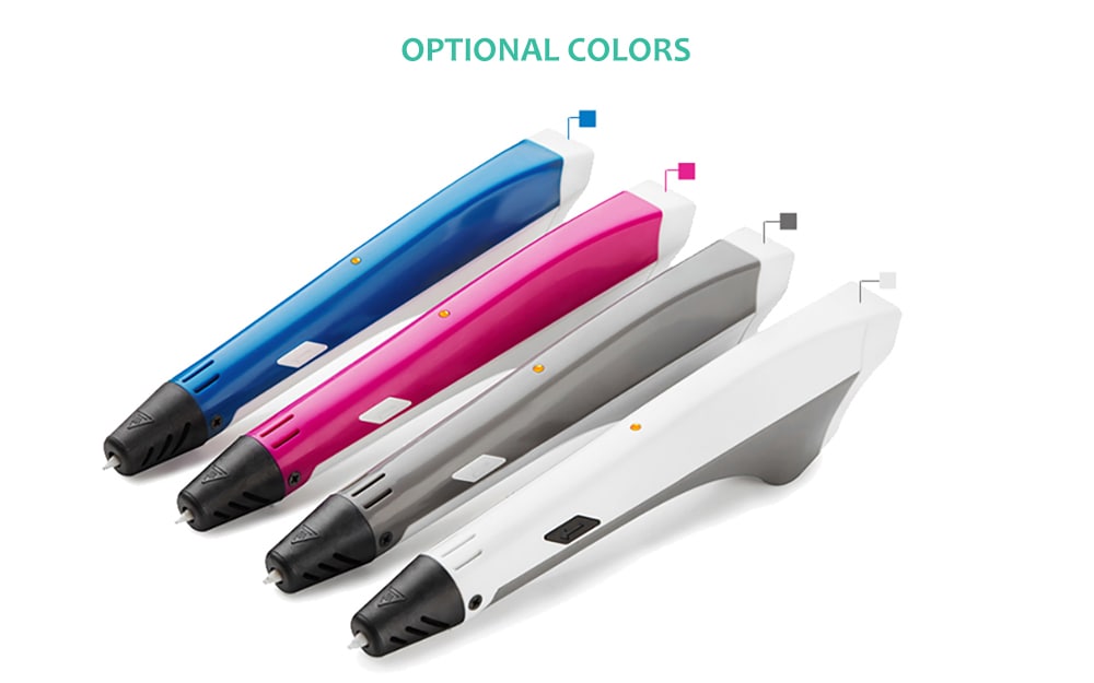 SDH1604 USB Rechargeable 3D Print Pen with Intelligent Temperature Control Mute Thermovent - White SDH1604 USB Rechargeable 3D Print Pen with Intelligent Temperature Control Mute Thermovent - White