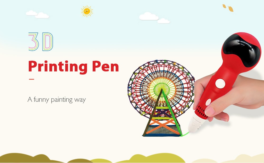 Robot Red Low Temperature Version 3D Printing Pen USB Interface Comes With Voice Playback Function Children Graffiti Painting Robotpen- Red UK Plug Robot Red Low Temperature Version 3D Printing Pen USB Interface Comes With Voice Playback Function Children Graffiti Painting Robotpen- Red UK Plug