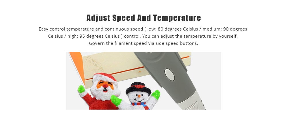 Robot Gray Low Temperature Version 3D Printing Pen USB Interface Comes With Voice Playback Function Children Graffiti Painting Robotpen- Gray UK Plug Robot Gray Low Temperature Version 3D Printing Pen USB Interface Comes With Voice Playback Function Children Graffiti Painting Robotpen- Gray UK Plug