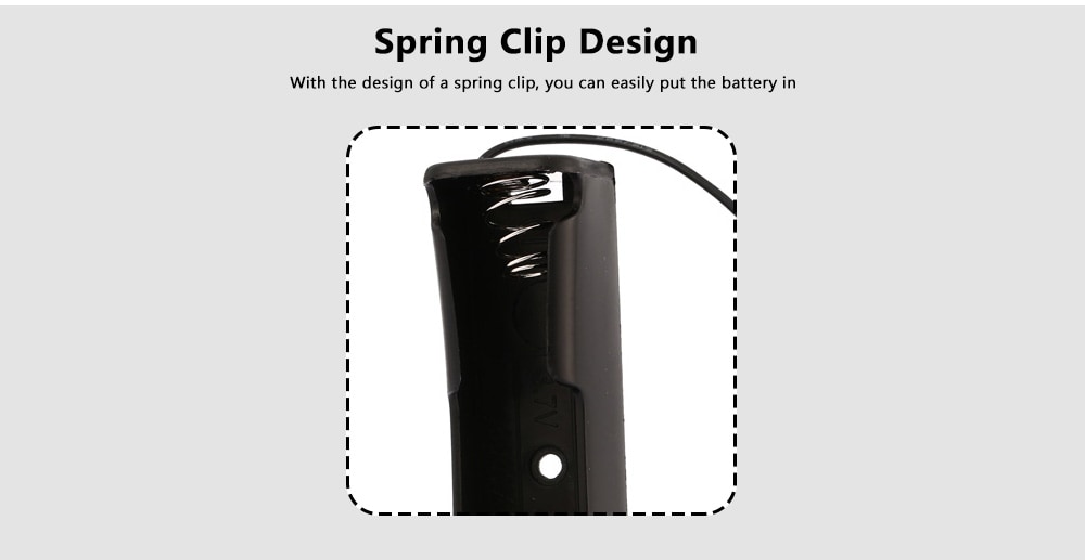 Practical Slot 3.7V 18650 Battery Holder- Black Practical Slot 3.7V 18650 Battery Holder- Black