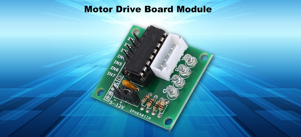 ULN2003 Motor Drive Board Module Five Line Four Phase Stepper for Arduino DIY Parts- Green ULN2003 Motor Drive Board Module Five Line Four Phase Stepper for Arduino DIY Parts- Green