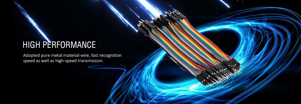 Universal Arduino Compatible DIY 40Pin Male to Male DuPont Breadboard Jumper Cord Wire -10cm- Multi Universal Arduino Compatible DIY 40Pin Male to Male DuPont Breadboard Jumper Cord Wire -10cm- Multi