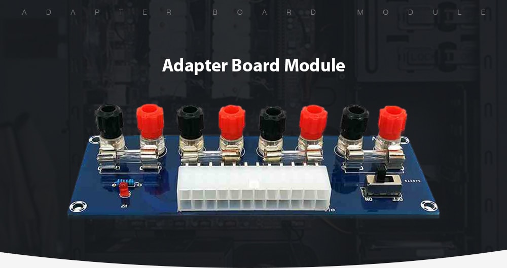 XH - M229 Desktop Chassis Power Supply ATX Adapter Board Module- Blue XH - M229 Desktop Chassis Power Supply ATX Adapter Board Module- Blue