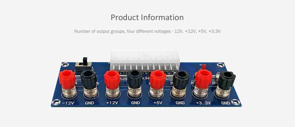 XH - M229 Desktop Chassis Power Supply ATX Adapter Board Module- Blue XH - M229 Desktop Chassis Power Supply ATX Adapter Board Module- Blue
