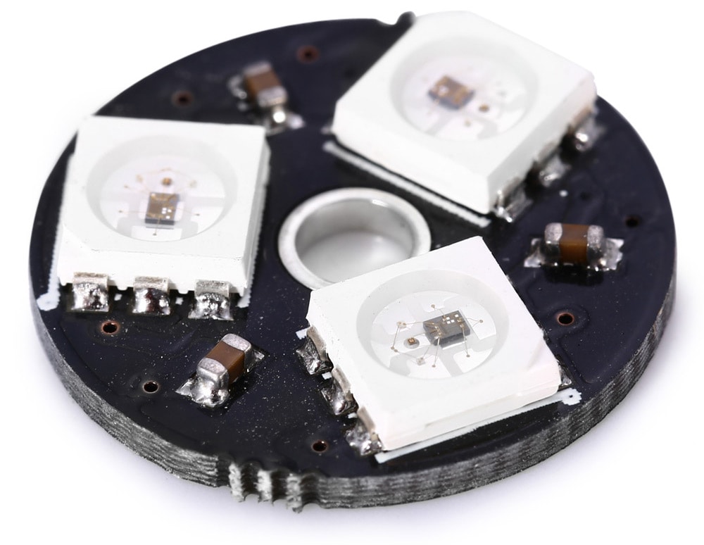 WS2812 5050 3Bit Full-Color Board RGB LED Circle Driving Plate- Black WS2812 5050 3Bit Full-Color Board RGB LED Circle Driving Plate- Black