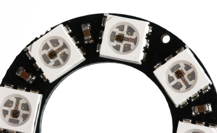 WS2812 5050 8Bit Full-Color Board LED RGB Circle Driving for Arduino DIY Parts- Black WS2812 5050 8Bit Full-Color Board LED RGB Circle Driving for Arduino DIY Parts- Black