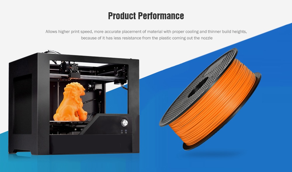 Tronxy 1.75mm ABS 3D Printing Filament Biodegradable Material- Red Tronxy 1.75mm ABS 3D Printing Filament Biodegradable Material- Red