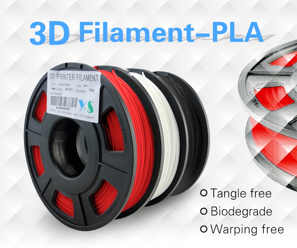Yousu PLA 1.75MM 3D Printing Filament- Black Yousu PLA 1.75MM 3D Printing Filament- Black