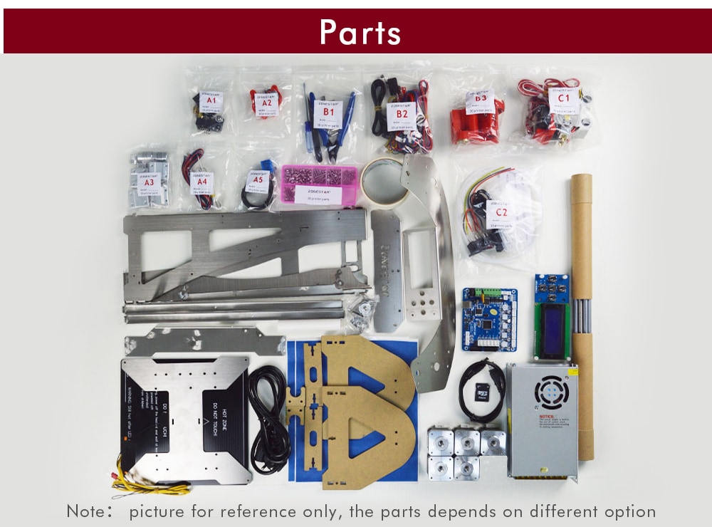 Zonestar P802Q Metal Frame Reprap Prusa I3 DIY 3D Printer Kit- Silver US Plug Zonestar P802Q Metal Frame Reprap Prusa I3 DIY 3D Printer Kit- Silver US Plug