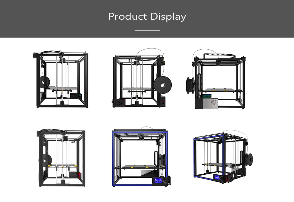 Tronxy X5S - 400 High Precision Rapid Assembly 3D Printer- Black EU Plug Tronxy X5S - 400 High Precision Rapid Assembly 3D Printer- Black EU Plug