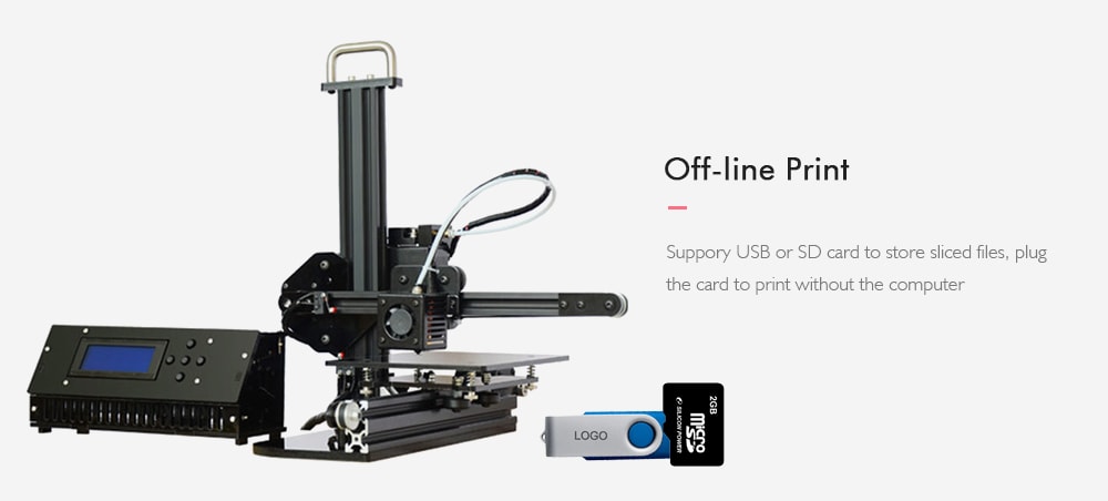Tronxy X1 Desktop 3D Printer Support SD Card Off-line Printing- Gun Metal EU Plug Tronxy X1 Desktop 3D Printer Support SD Card Off-line Printing- Gun Metal EU Plug