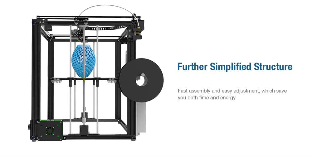 Tronxy X5S Industrial Grade High-precision Metal Frame 3D Printer Kit- Black EU Plug Tronxy X5S Industrial Grade High-precision Metal Frame 3D Printer Kit- Black EU Plug