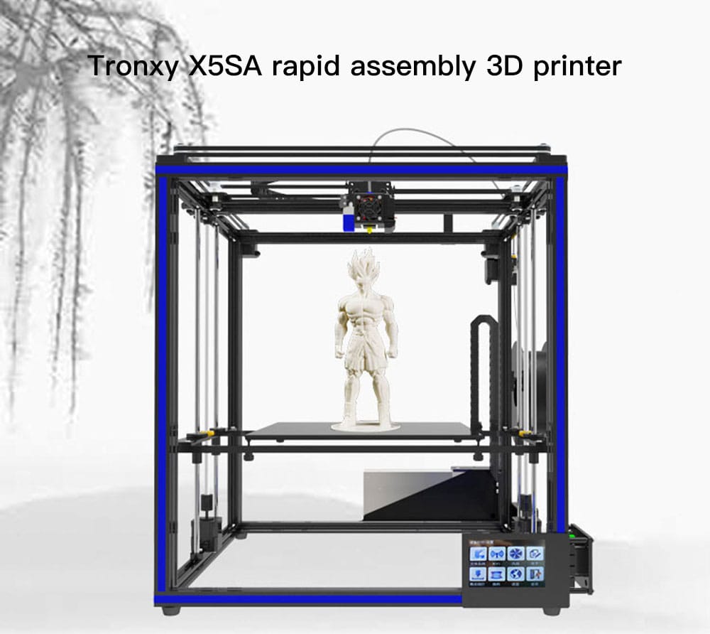 Tronxy X5SA High Precision Big Power LCD Screen DIY 3D Printer- Black US Plug Tronxy X5SA High Precision Big Power LCD Screen DIY 3D Printer- Black US Plug