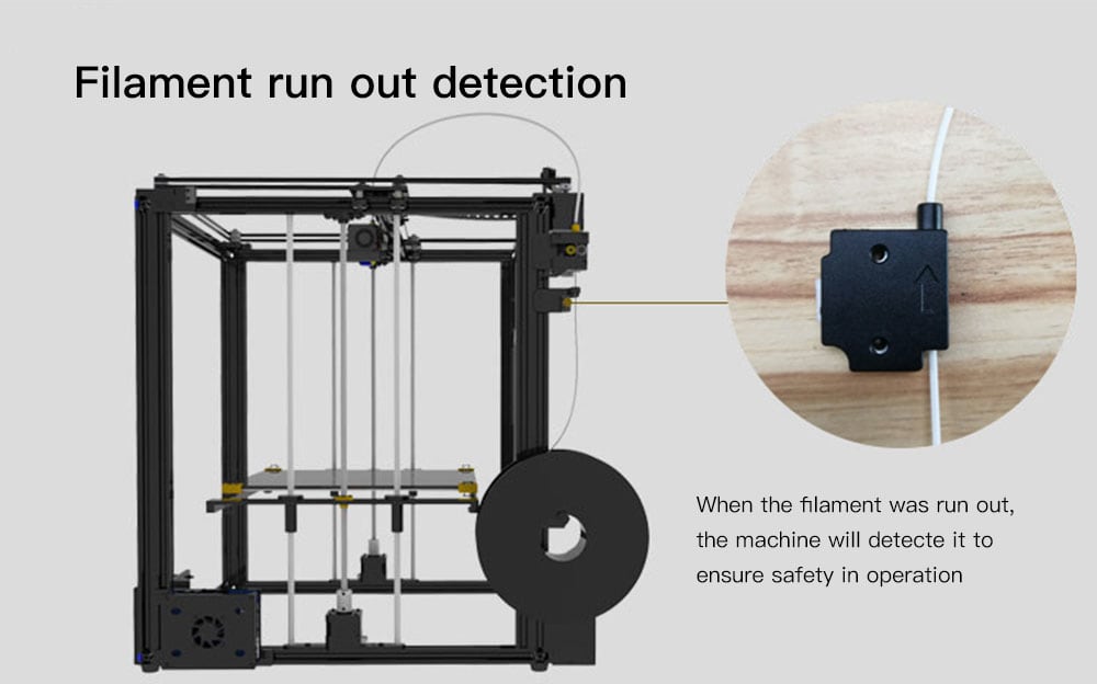 Tronxy X5SA High Precision Big Power LCD Screen DIY 3D Printer- Black US Plug Tronxy X5SA High Precision Big Power LCD Screen DIY 3D Printer- Black US Plug