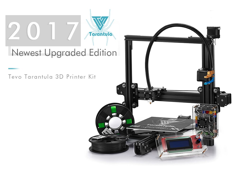 Tevo Tarantula 3D Printer Kit 200 x 200 x 200mm- Black US Plug Tevo Tarantula 3D Printer Kit 200 x 200 x 200mm- Black US Plug