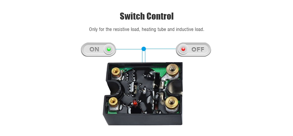 SSR - 25DA Single Phase Contactless Solid State Relay- Black SSR - 25DA Single Phase Contactless Solid State Relay- Black
