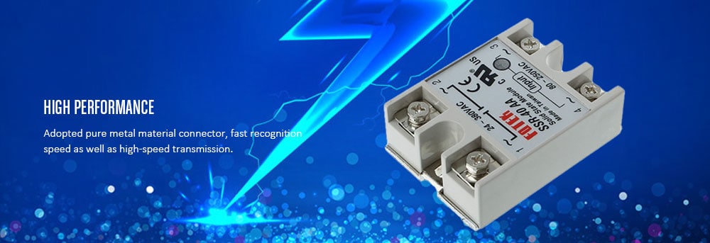 SSR-40AA 40A Single Phase Solid State Relay 80-250V AC / 24-380V AC- White Grey SSR-40AA 40A Single Phase Solid State Relay 80-250V AC / 24-380V AC- White Grey