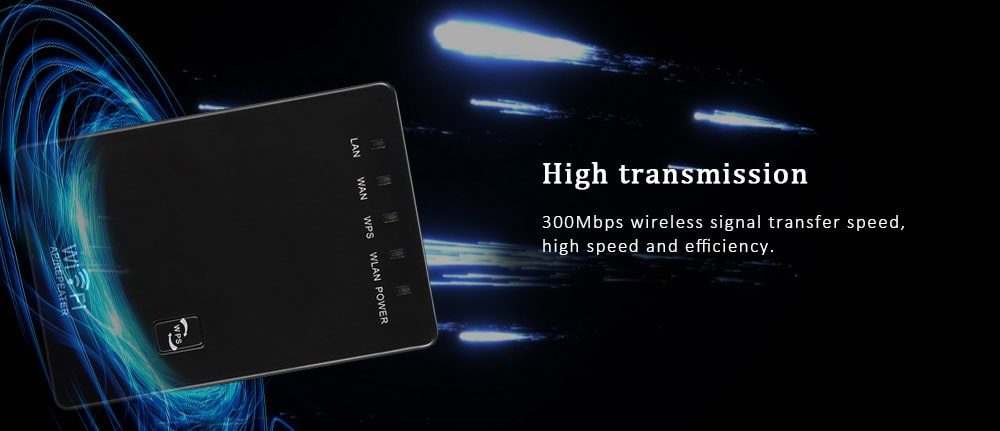 Dual Port WiFi Extender 300Mbps Relay / AP Mode- Black EU Plug Dual Port WiFi Extender 300Mbps Relay / AP Mode- Black EU Plug