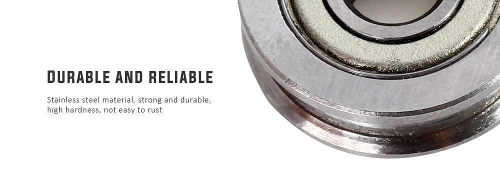 U604ZZ U-groove Guide Wheel Roller Bearing 3D Printer Accessories with U Ditch 604U- NICKEL U604ZZ U-groove Guide Wheel Roller Bearing 3D Printer Accessories with U Ditch 604U- NICKEL