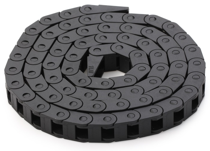 1M Nylon Plastic Drag Chain with 7 x 7mm Internal Bore for 3D Printer- Black 1M Nylon Plastic Drag Chain with 7 x 7mm Internal Bore for 3D Printer- Black
